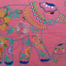 Elefante. Embroider project by Andrea Gallego Arteaga - 11.22.2018
