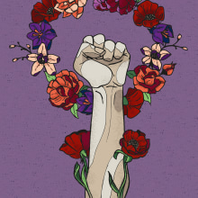Ilustración feminista. Een project van  Ontwerp, Traditionele illustratie, Grafisch ontwerp, Vectorillustratie y Digitale illustratie van Laura Hyde Supertramp - 23.11.2018