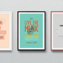 Typographic Posters. Graphic Design, T, and pograph project by Stella Belmonte - 11.25.2014