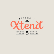 Xtend5: identidad para marca de suplementos naturales. Br, ing, Identit, Graphic Design, and Logo Design project by Eva Hilla - 11.04.2018