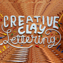 Creative Clay Lettering. Traditional illustration, 3D, Arts, Crafts, Video, and Creativit project by Rodrigo Zarain Rojas - 09.06.2018