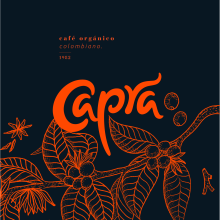 Capra, café orgánico, colombiano. Ein Projekt aus dem Bereich Design, Traditionelle Illustration, Animation, Br und ing und Identität von Susana Ríos - 27.11.2018