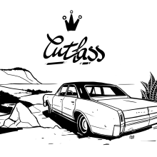 Cutlass Club landing page. Un proyecto de Ilustración tradicional, Animación 2D e Ilustración digital de Oscar R. Rubio - 29.11.2018