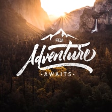 ADVENTURE AWAITS | Lettering en gran formato By Leei Art. Art Direction, Graphic Design, T, pograph, Calligraph, Lettering, Vector Illustration, and Digital Illustration project by Leila Sergi - 11.29.2018