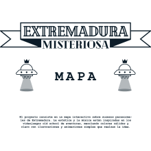 Extremadura Misteriosa - Mapa Interactivo (Motion Graphic). Un proyecto de Motion Graphics, Animación, Educación, Infografía, Ilustración vectorial, Diseño de iconos, Diseño de pictogramas y Animación 2D de Álvaro R.G. - 30.11.2018