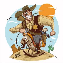 Cowboy. Un progetto di Design, Illustrazione tradizionale, Direzione artistica, Character design, Disegno e Illustrazione digitale di Fernando Sala Soler - 16.03.2017