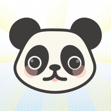 Kawaii Panda. Traditional illustration, Character Design, Vector Illustration, and Digital Illustration project by Amaia Acilu - 12.04.2018