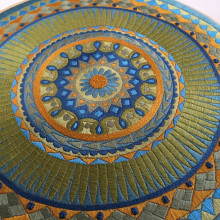Mandala trazado y bordado para sanación. Arts, Crafts, Fine Arts, and Embroider project by Gabriela Betancourt - 12.05.2018