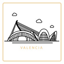 Skyline Valencia. Un proyecto de Ilustración tradicional e Ilustración vectorial de Inés Ruiz - 10.06.2017
