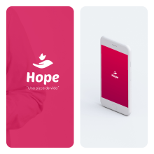 HOPE | Diseño logo Aplicación movil. Un proyecto de Diseño de logotipos de Álvaro Javier Ojeda Acosta - 10.12.2018
