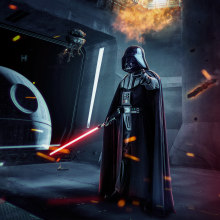 Star Wars Darth Vader. Un proyecto de Retoque fotográfico de Sandra Rangel - 11.12.2018