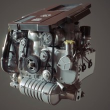 Subaru engine. Advertising, and 3D project by Ricardo Urbano - 04.15.2008