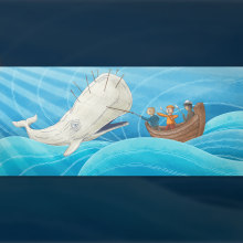 Escenas de la novela Moby Dick ilustrada.. Un proyecto de Ilustración tradicional e Ilustración digital de Giovany Ramirez - 04.08.2018
