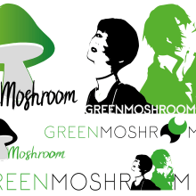 Logos GreenMoshroom. Design de logotipo projeto de Sadra De Navas - 12.12.2018