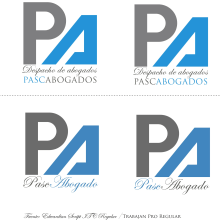 Logo Pascabogados Ein Projekt aus dem Bereich Logodesign von Sadra De Navas - 13.12.2018