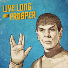 Star Trek - Spock poster. Un proyecto de Ilustración tradicional, Diseño gráfico e Ilustración de retrato de Rubén Megido - 13.12.2018