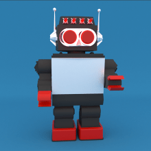 Robot SATURN. Un proyecto de Modelado 3D y Diseño de personajes 3D de Sal Rom - 17.12.2018