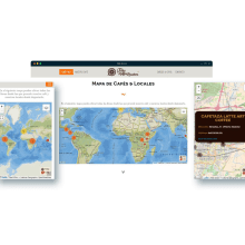 Mapa Web Cafés - Trike Koffee Roasters. Web Design, e Desenvolvimento Web projeto de La GIStería - 06.06.2018