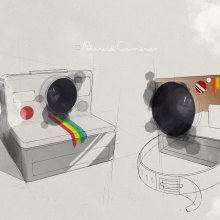 ¶olaroid Cameras. Sketching project by Oihane Ortega - 12.21.2018