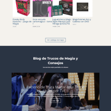 Tienda de magia e ilusionismo online. Web Design project by Jose Luis Torres Arevalo - 12.30.2018