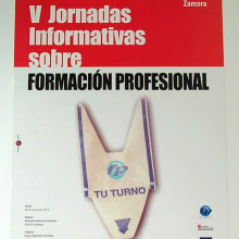 V Jornadas Informativas "Formación Profesional" 2002. Un proyecto de Diseño gráfico y Diseño de carteles de Álvaro González Pérez - 20.02.2002