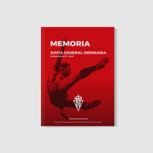 Memoria Anual Real Sporting de Gijón. Editorial Design, and Graphic Design project by Raúl Fresno Vega - 12.15.2018