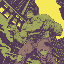 Hulk (proceso). Un projet de Illustration traditionnelle, B, e dessinée, Dessin et Illustration numérique de Jose Real Lopez - 09.01.2019