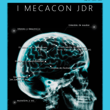 CARTEL DE LA I CONVENCIÓN MECACON JDR 2016. Design gráfico, e Design de cartaz projeto de Danann - 19.09.2016