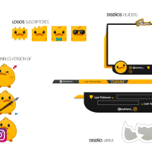 Diseño Digital Twitch. Publicidade, Design gráfico, Design de ícones, Animação 2D, Criatividade, e Design de logotipo projeto de Montserrat Barrantes - 01.10.2018