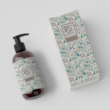 Diseño de packaging para aceite esencial de Eucalipto . Design, Ilustração tradicional, e Pintura em aquarela projeto de Eva Font Morató - 13.01.2019