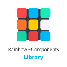 Rainbow Components. Un proyecto de Diseño gráfico y Diseño Web de Tahimi Leon Bravo - 17.08.2018