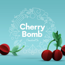 Cherry Bomb Creative Co.. Un proyecto de Ilustración tradicional, Br, ing e Identidad y Papercraft de Cherry Bomb Creative Co. - 01.08.2018