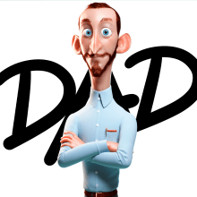 Young dad. Un proyecto de 3D, Dirección de arte, Animación 3D, Ilustración digital y Diseño de personajes 3D de Luis Yrisarry Labadía - 18.01.2019