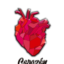 Corazón. Projekt z dziedziny Design, Trad, c, jna ilustracja i Projektowanie graficzne użytkownika Eddie Dee - 20.01.2019