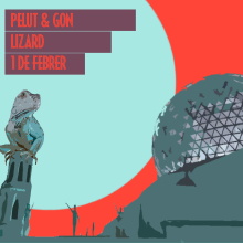 Pelut&Gon Lizard. Ilustração digital projeto de Manel Gon - 23.01.2019