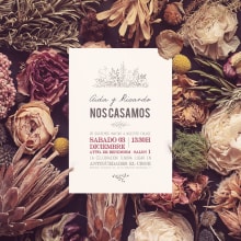 Wedding invitation.. Un proyecto de Diseño gráfico de sarabarahona - 25.01.2019