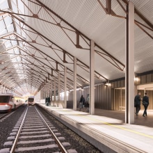 Estación Canfranc. 3D, Architecture & Infographics project by AMO 3D Visual - 01.28.2019