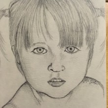 Infancia. Traditional illustration, Painting, Creativit, Pencil Drawing, Drawing, Portrait Illustration, Portrait Drawing, Realistic Drawing, and Artistic Drawing project by Lidia Cantos - 01.29.2019