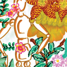 Ilustración con rotuladores: El mundo de Jeff. Traditional illustration, Pattern Design, and Fashion Design project by Mayara Botelho - 02.05.2019