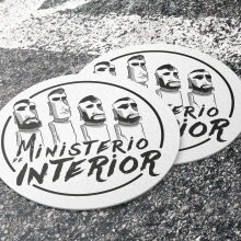 Imagen grupo punk "Ministerio de Interior". Traditional illustration, and Graphic Design project by Anna Mingarro Mezquita - 02.06.2019