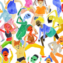 El Baile. Un proyecto de Ilustración tradicional de Clara López - 01.02.2016