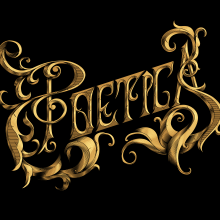 POÉTICA - Lettering ornamental. Traditional illustration, Br, ing, Identit, Fine Arts, Calligraph, Lettering, Vector Illustration, Sketching, and Digital Illustration project by Brayan Torres - 02.08.2019