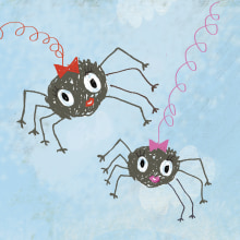 Spider Children´s book cover. Un projet de Illustration traditionnelle de katrina mernagh - 11.02.2019