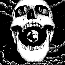 Skull World. Traditional illustration, and Drawing project by Abelardo Rodriguez - 02.13.2019