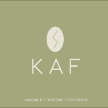 Brandbook: Kaf . Design, Br, ing e Identidade, Culinária, Design gráfico, e Design de produtos projeto de María de la Mata Iglesias - 17.02.2019