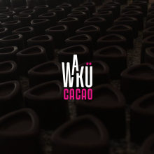 Wakü Cacao. Design, Br, ing, Identit, Character Design, Calligraph, and Logo Design project by María Teresa Torrealba - 02.19.2019