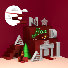 Bon Nadal 2018. Un proyecto de 3D y Dirección de arte de Victor Santana - 25.12.2018