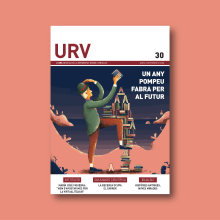 Pompeu Fabra - URV. Un proyecto de Ilustración, Ilustración vectorial e Ilustración digital de Júlio Aliau - 20.11.2018