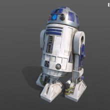 Star Wars R2D2. 3D, and 3D Modeling project by enriquepbart - 02.20.2019