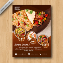 Restaurant: Flyer & menu. Design gráfico projeto de PYRivero - Plasmando tus ideas! - 15.02.2019